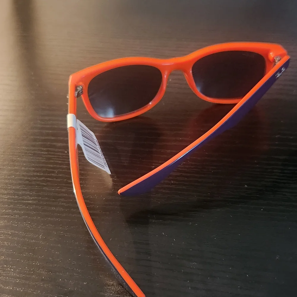 Ray-Ban Red Orange and Electric Blue Kids Sunglasses . NO CASE